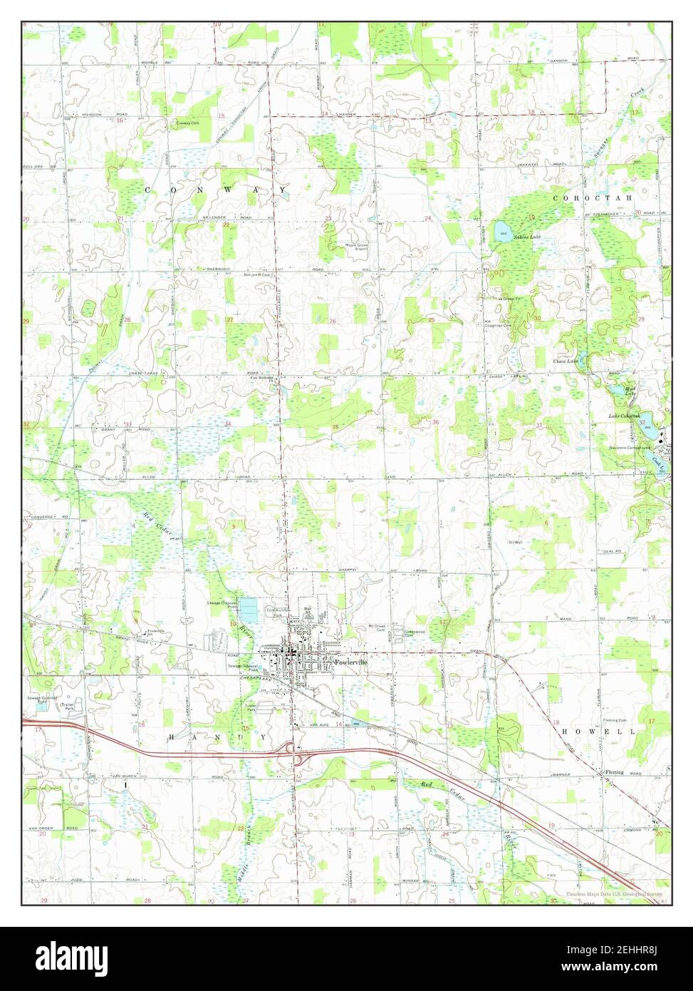 Fowlerville michigan map Cut Out Stock Images & Pictures Alamy