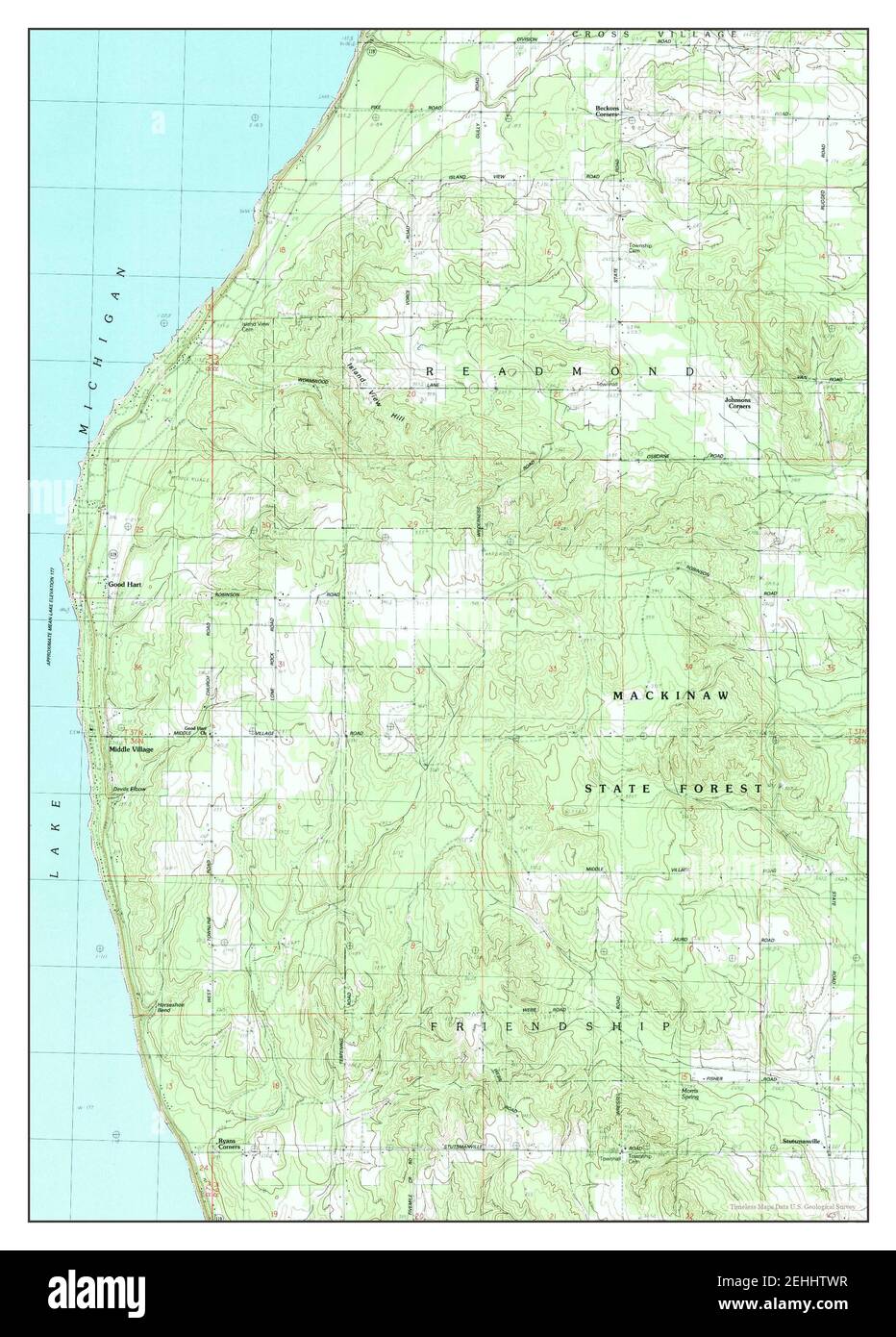 Hart michigan map hires stock photography and images Alamy