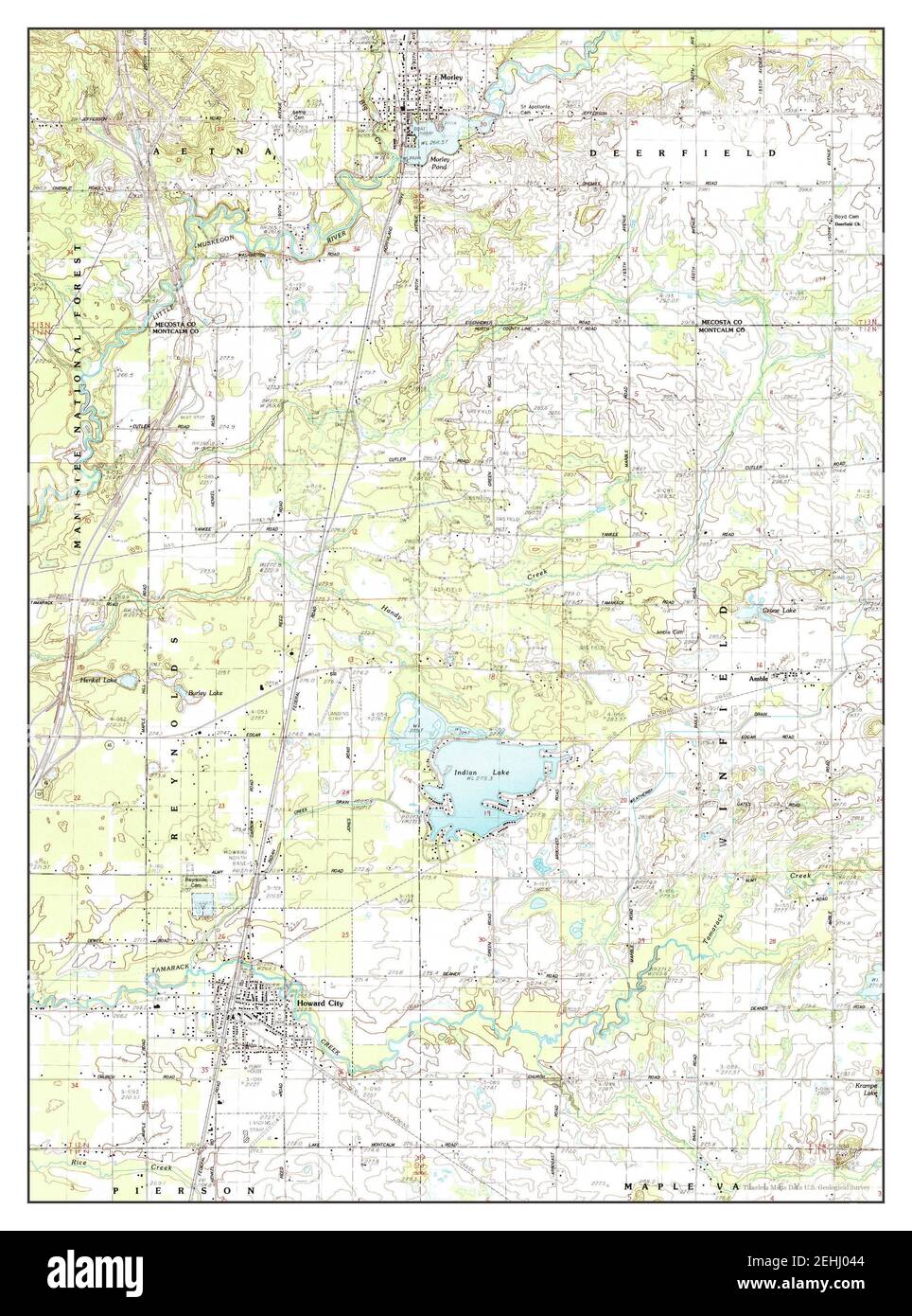 Howard City Michigan Map Howard City, Michigan, Map 1985, 1:24000, United States Of America By  Timeless Maps, Data U.s. Geological Survey Stock Photo - Alamy