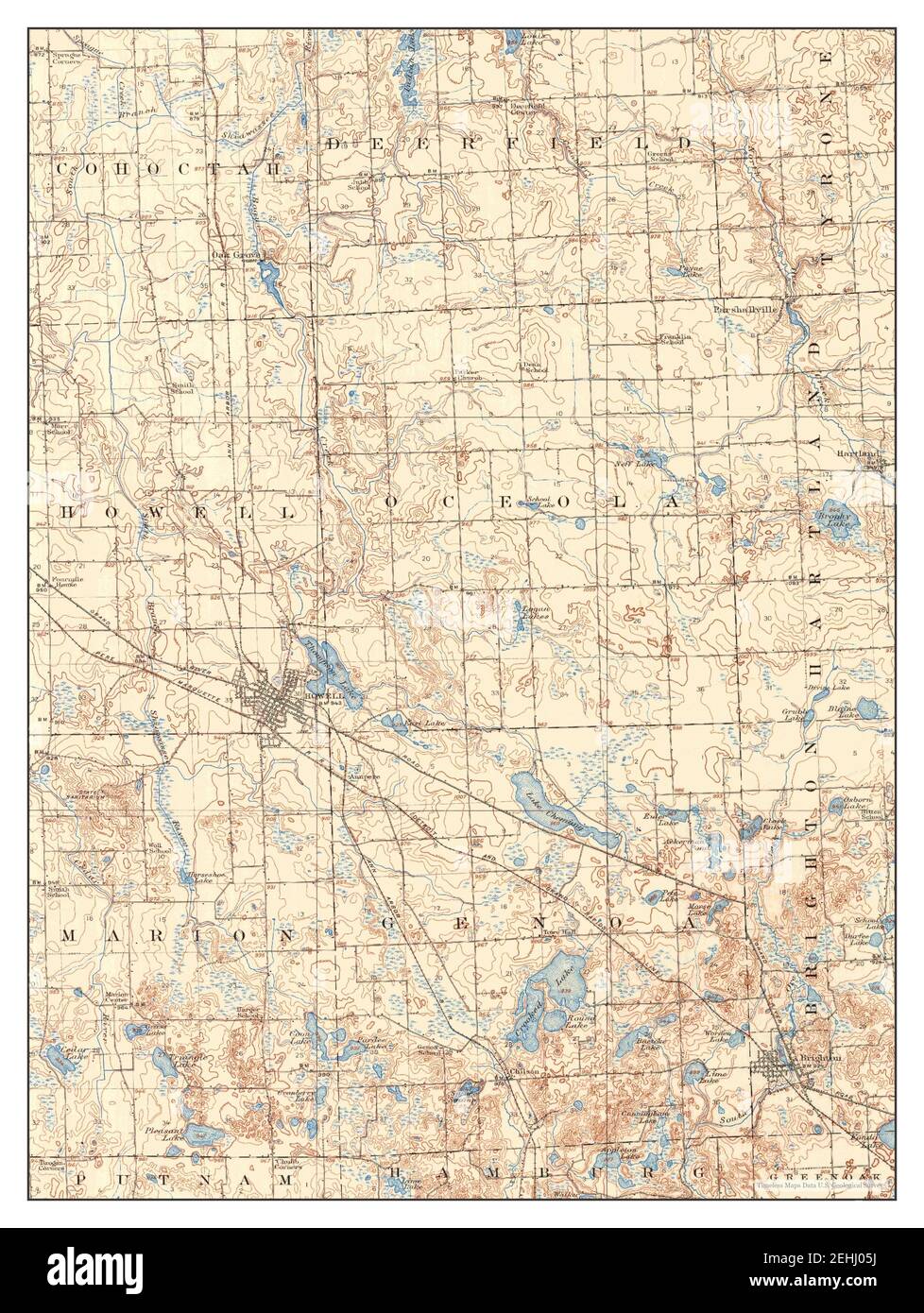Howell michigan map Cut Out Stock Images & Pictures Alamy