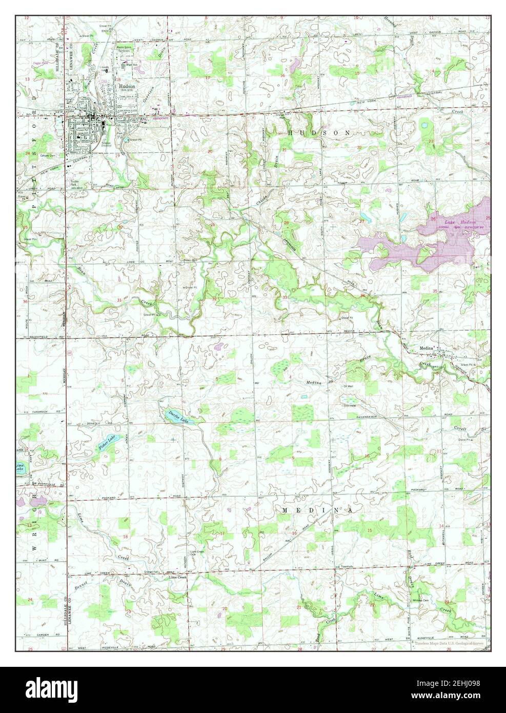 Hudson michigan map Cut Out Stock Images & Pictures Alamy