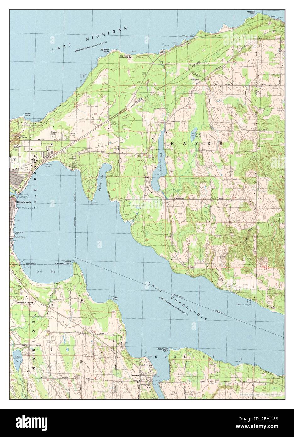 Ironton, Michigan, map 1983, 125000, United States of America by