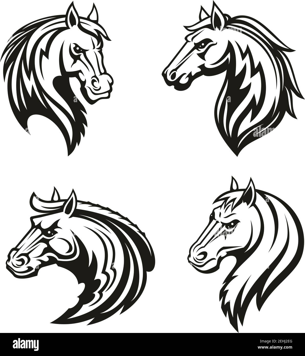 580 Silhouette Of A Wild Horse Tattoo Illustrations RoyaltyFree Vector  Graphics  Clip Art  iStock