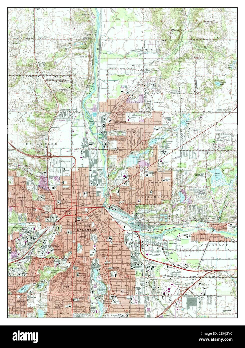 Kalamazoo, Michigan, map 1967, 1:24000, United States of America by ...