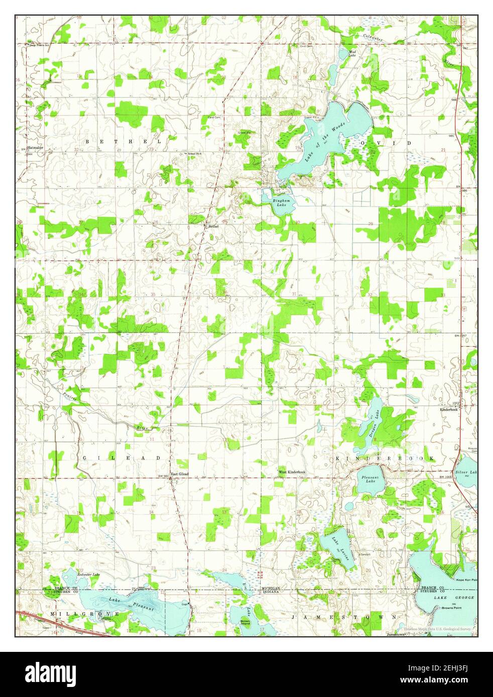 Kinderhook, Michigan, map 1960, 124000, United States of America by