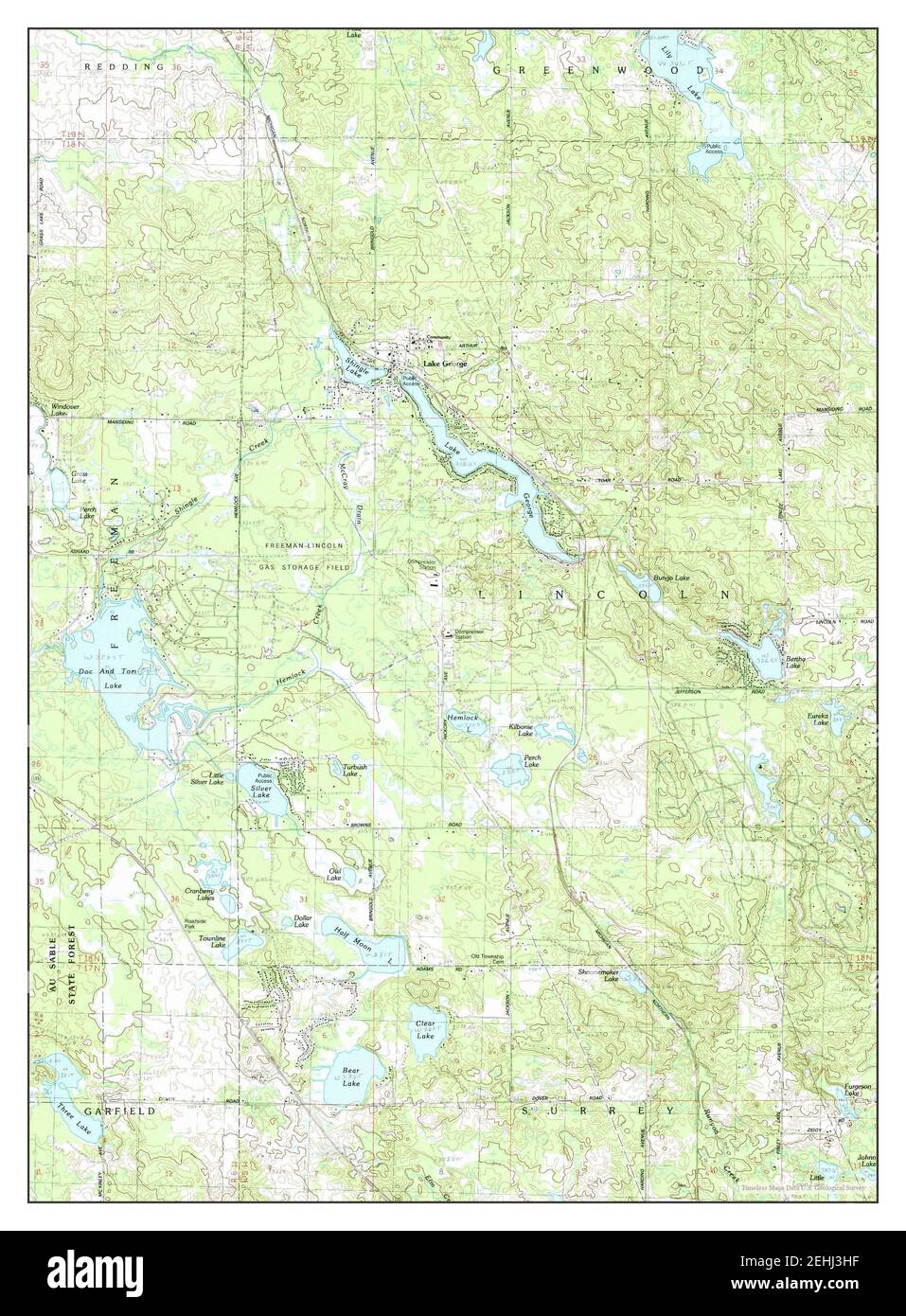 Lake Michigan, map 1983, 125000, United States of America by
