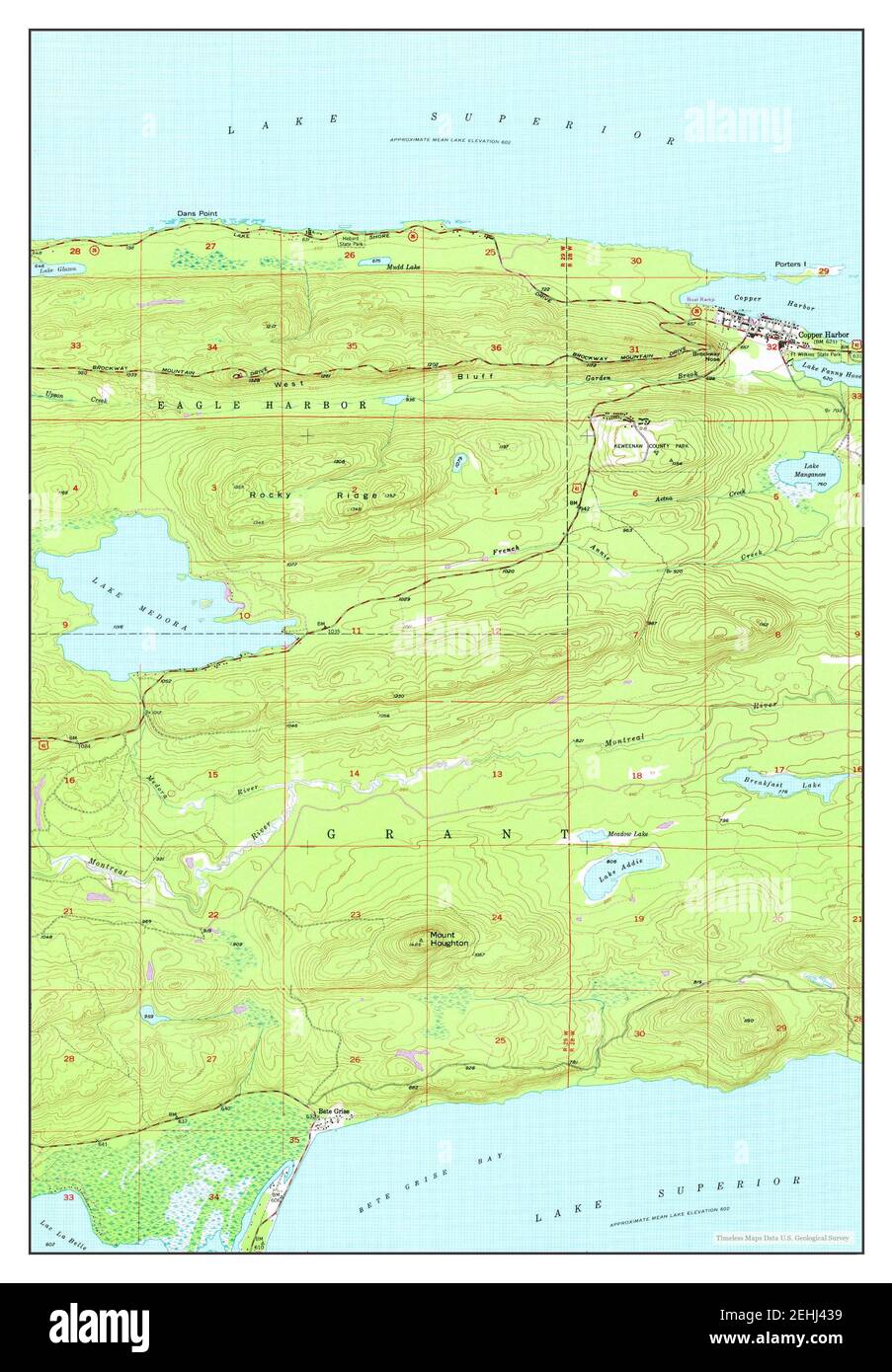 Lake Medora, Michigan, map 1948, 124000, United States of America by Timeless Maps, data U.S
