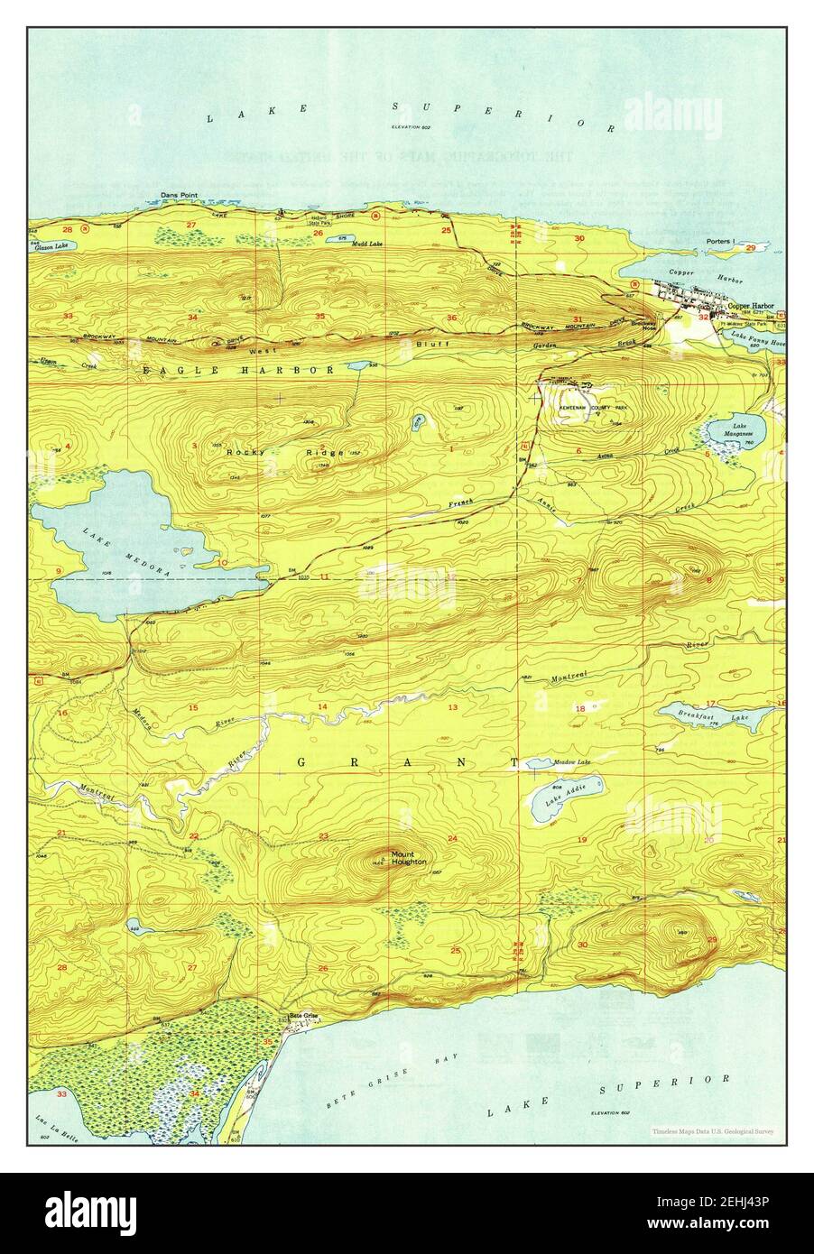 Lake Medora, Michigan, map 1949, 124000, United States of America by Timeless Maps, data U.S