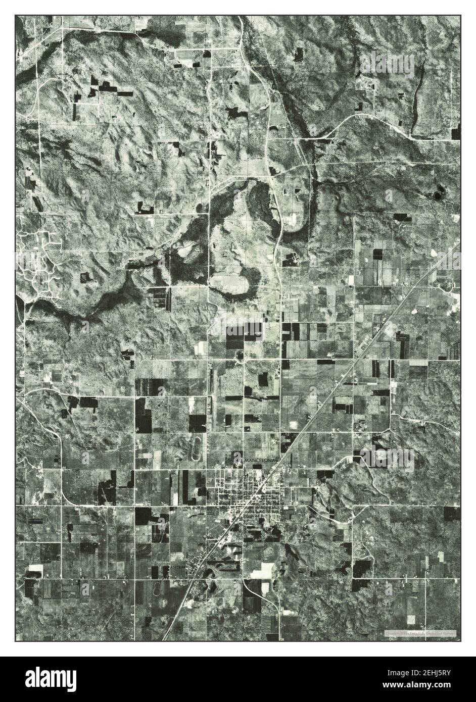 Mancelona NE, Michigan, map 1975, 124000, United States of America by