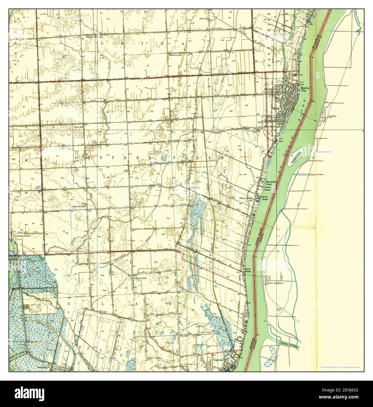 Marine City Michigan Map 1939 1 24000 United States Of America By   Marine City Michigan Map 1939 124000 United States Of America By Timeless Maps Data Us Geological Survey 2EHJ6X3 