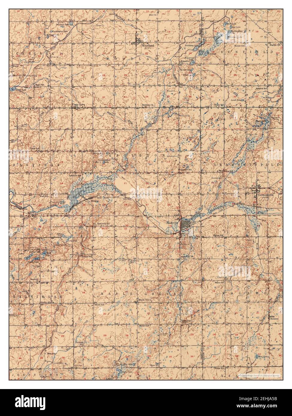 Nashville michigan map Cut Out Stock Images & Pictures Alamy