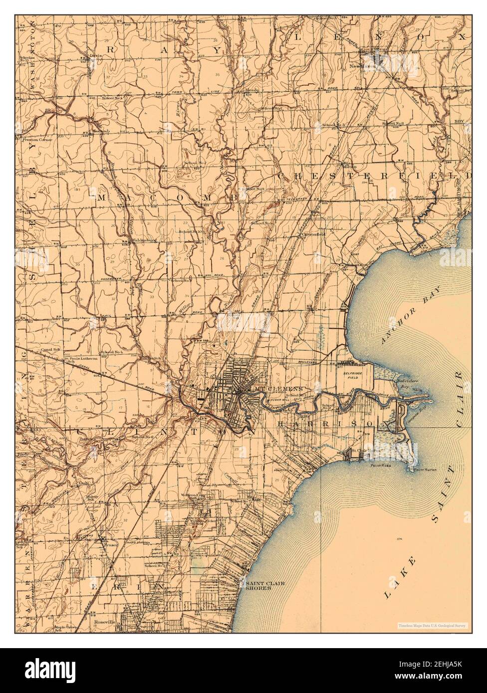Mt Clemens, Michigan, map 1929, 162500, United States of America by
