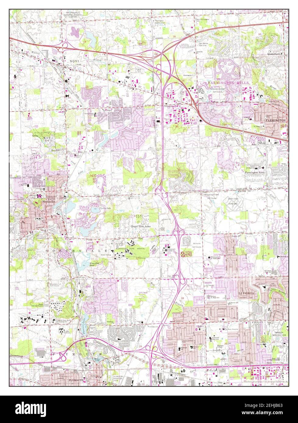 Northville, Michigan, map 1969, 1:24000, United States of America by ...