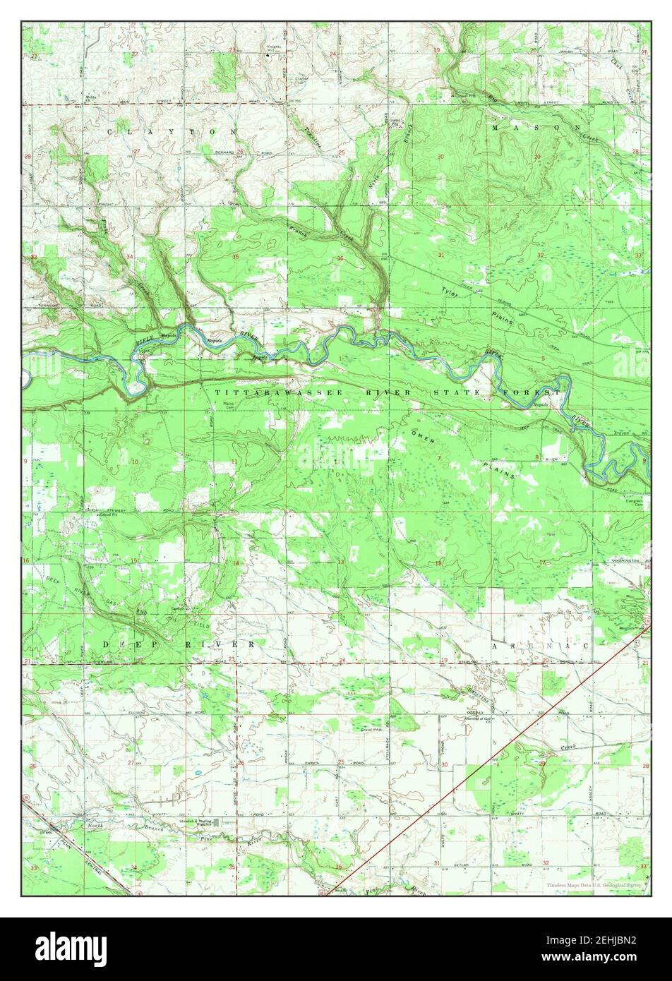 Omer SW Michigan map 1968 1 24000 - Omer Sw Michigan Map 1968 124000 United States Of America By Timeless Maps Data Us Geological Survey 2EHJBN2 