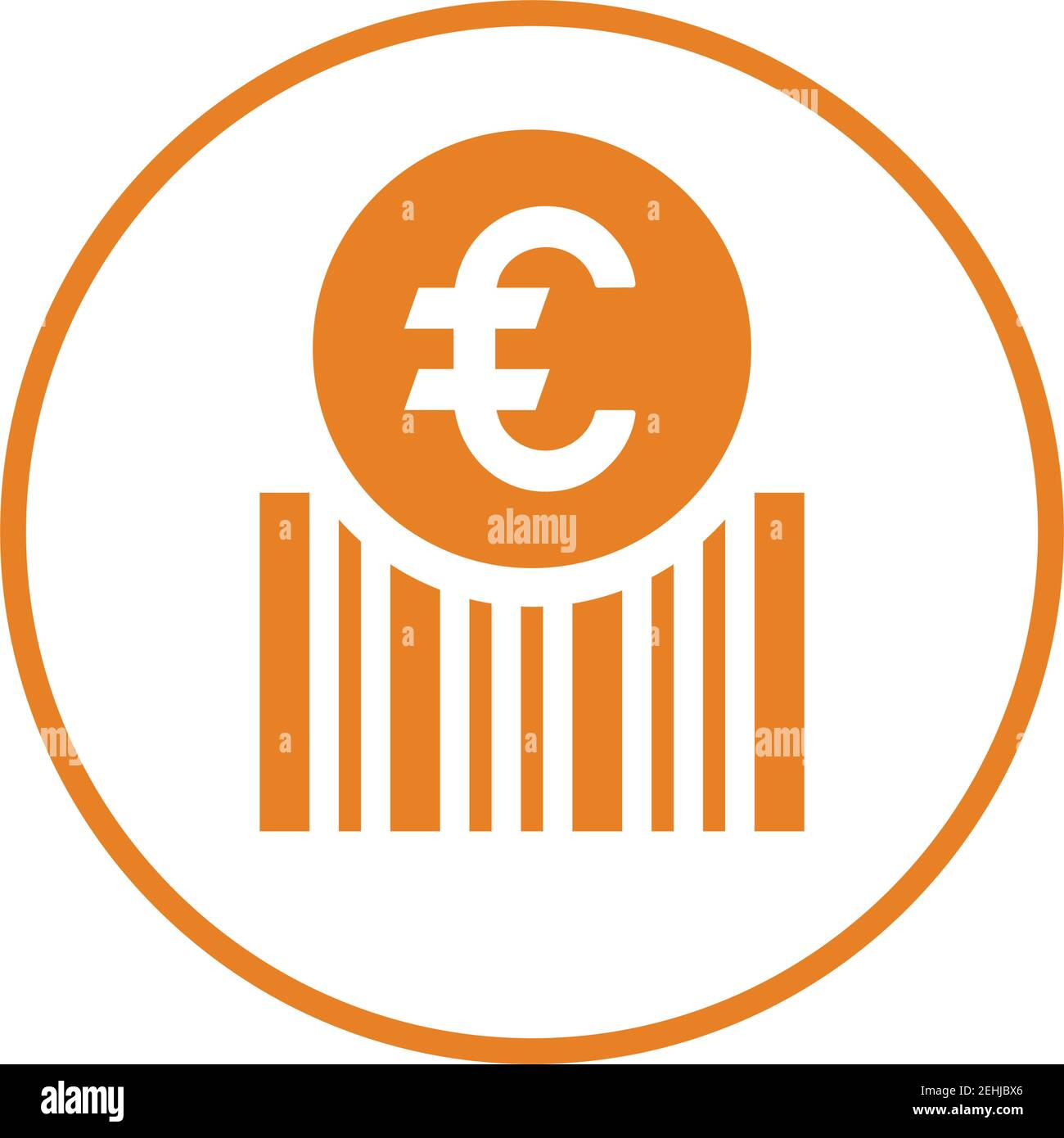 Euro, barcode icon. Well organized and editable Vector design using in ...