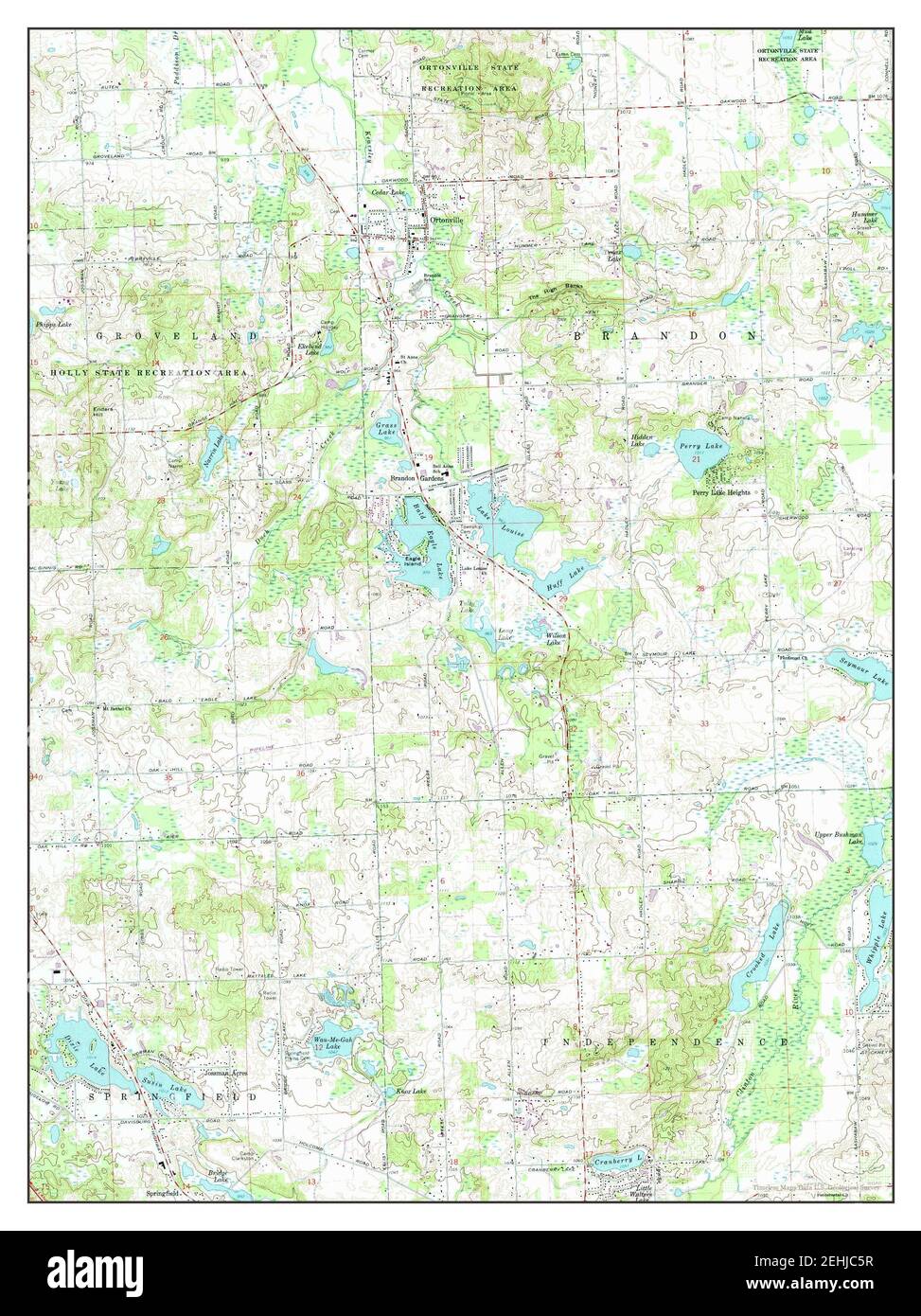 Ortonville, Michigan, map 1968, 124000, United States of America by Timeless Maps, data U.S