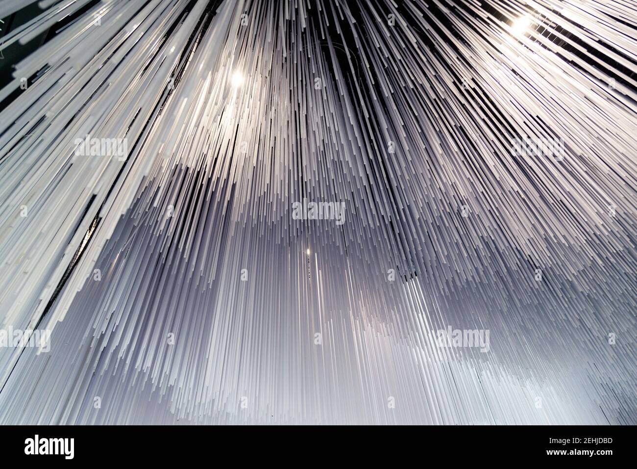 Gray vertical textured lines abstract pattern background, concept modern design and art Stock Photo