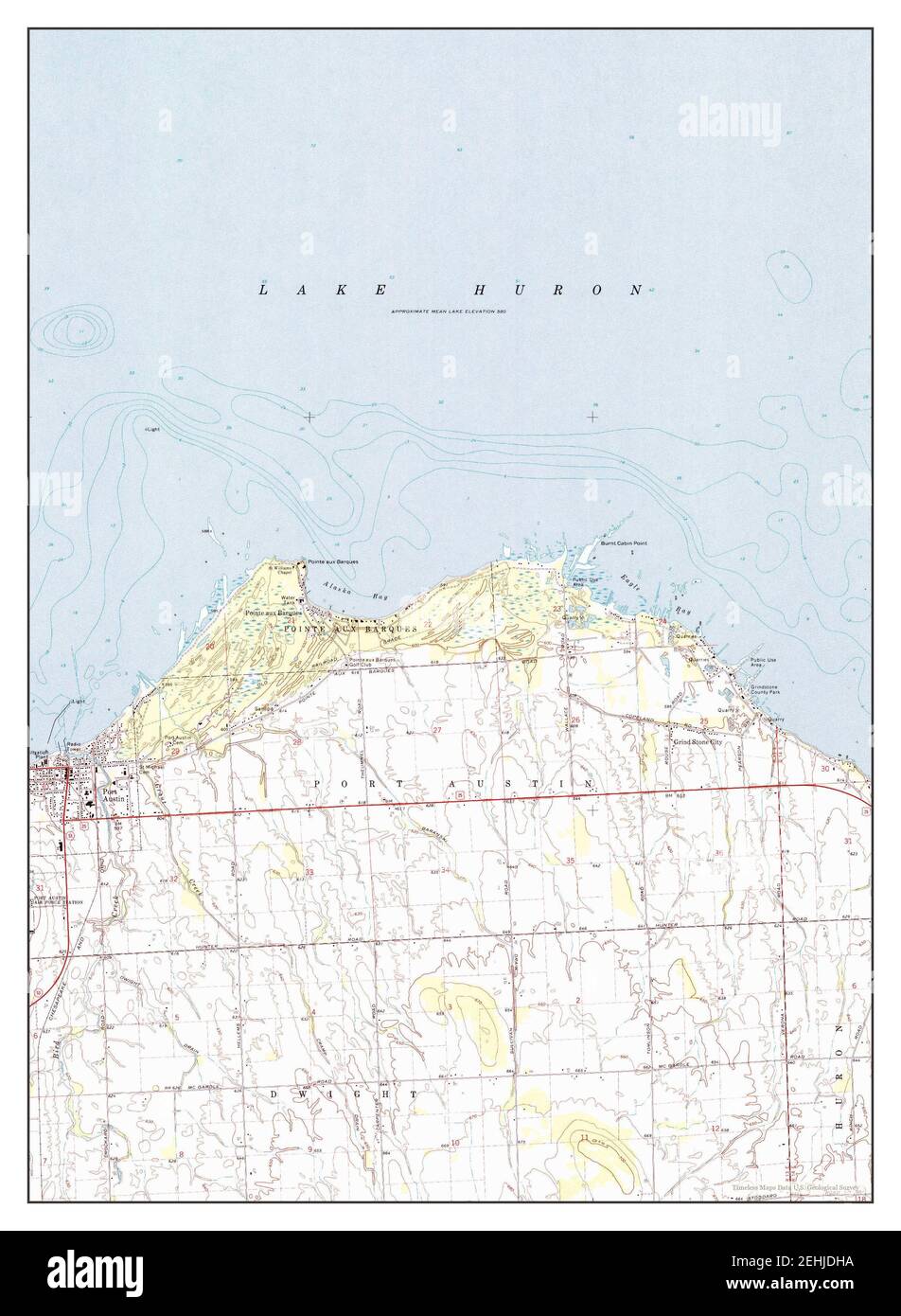 Port Austin Michigan Map Port Austin East, Michigan, Map 1970, 1:24000, United States Of America By  Timeless Maps, Data U.s. Geological Survey Stock Photo - Alamy