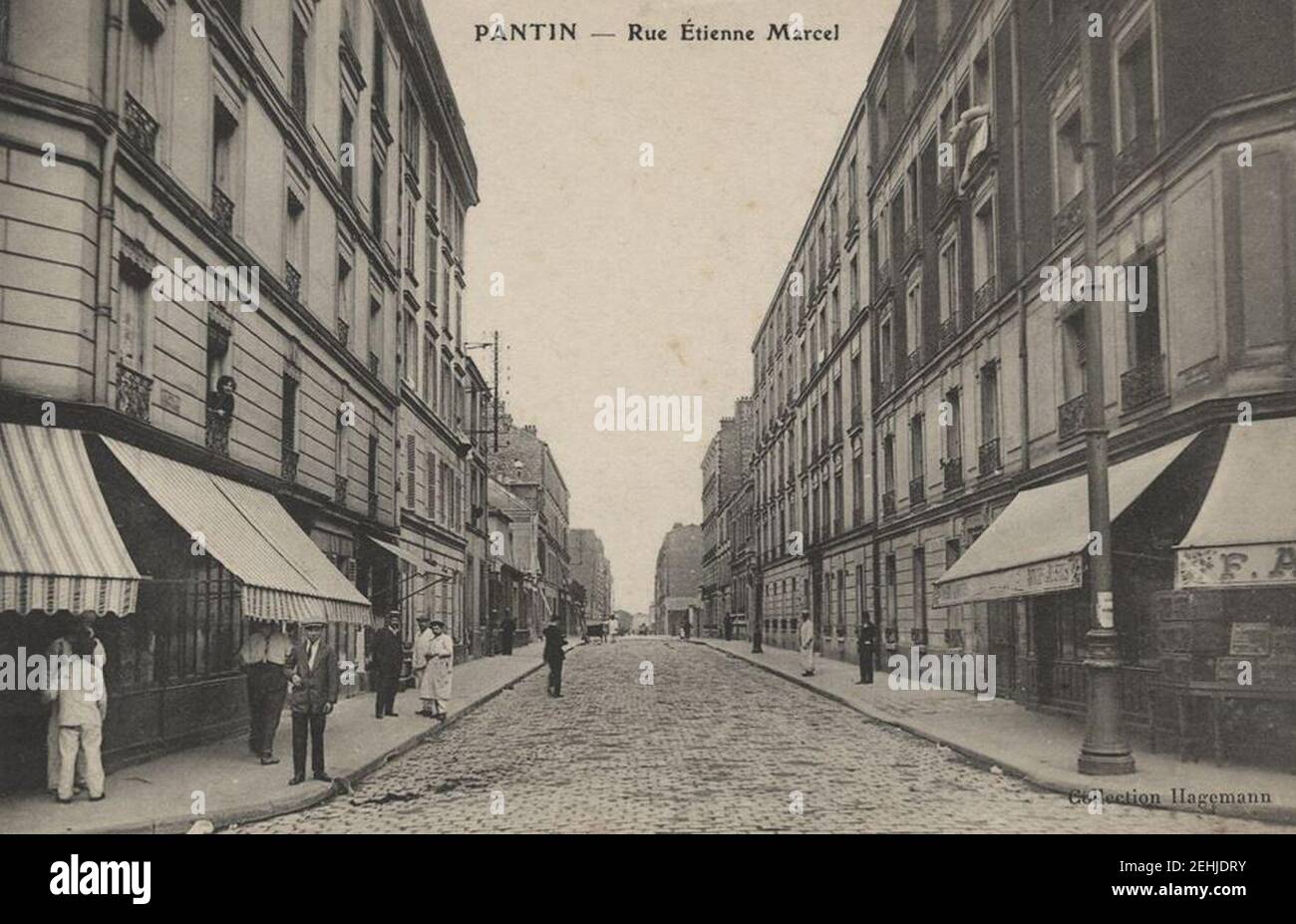 Pantin.Rue Etienne-Marcel. Stock Photo