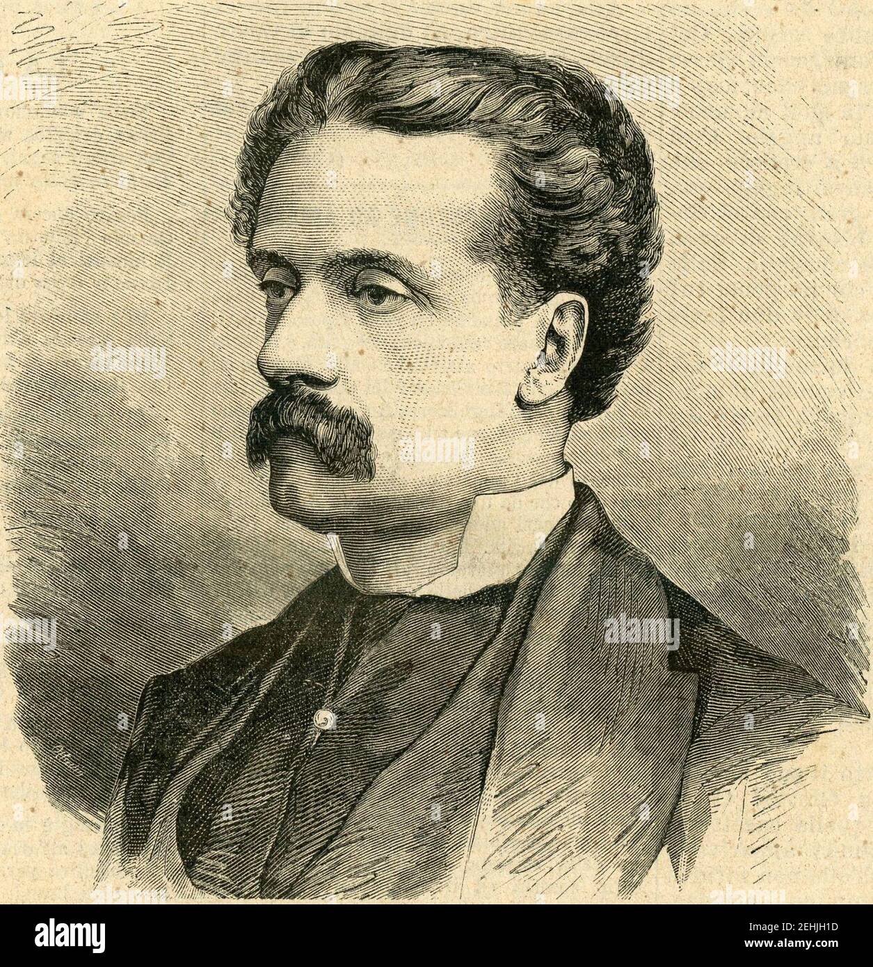 Paolo Ferrari, commediografo Stock Photo Alamy