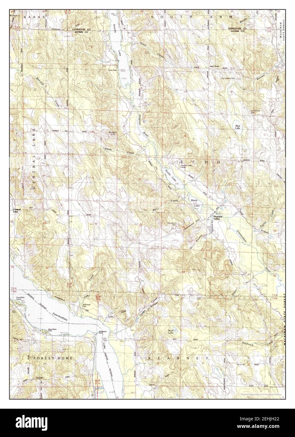 Scotts Lake, Michigan, map 1983, 125000, United States of America by