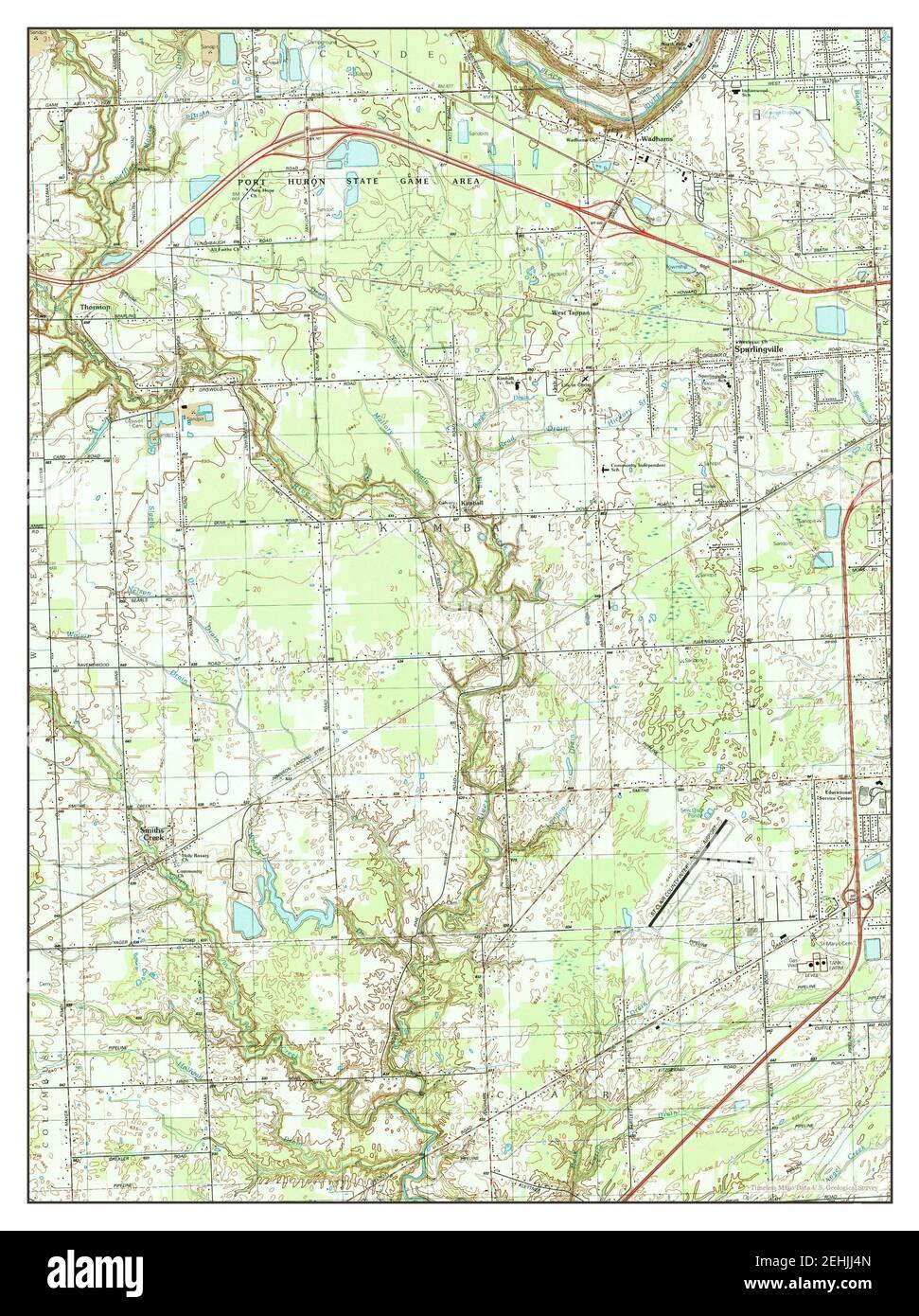 Smiths Creek, Michigan, map 1991, 124000, United States of America by