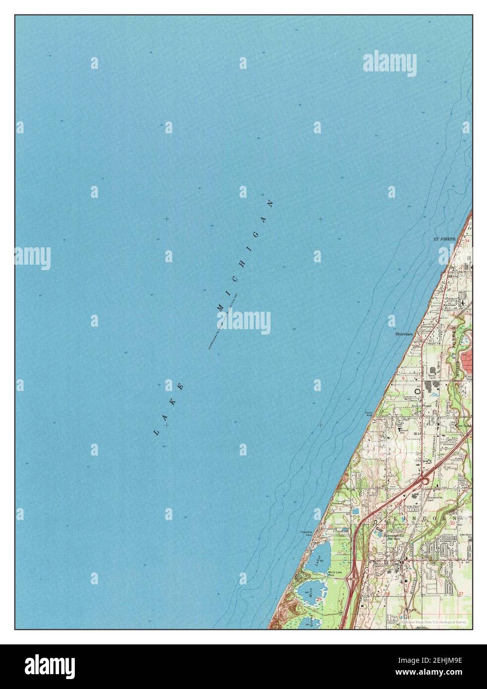 Stevensville, Michigan, map 1970, 124000, United States of America by