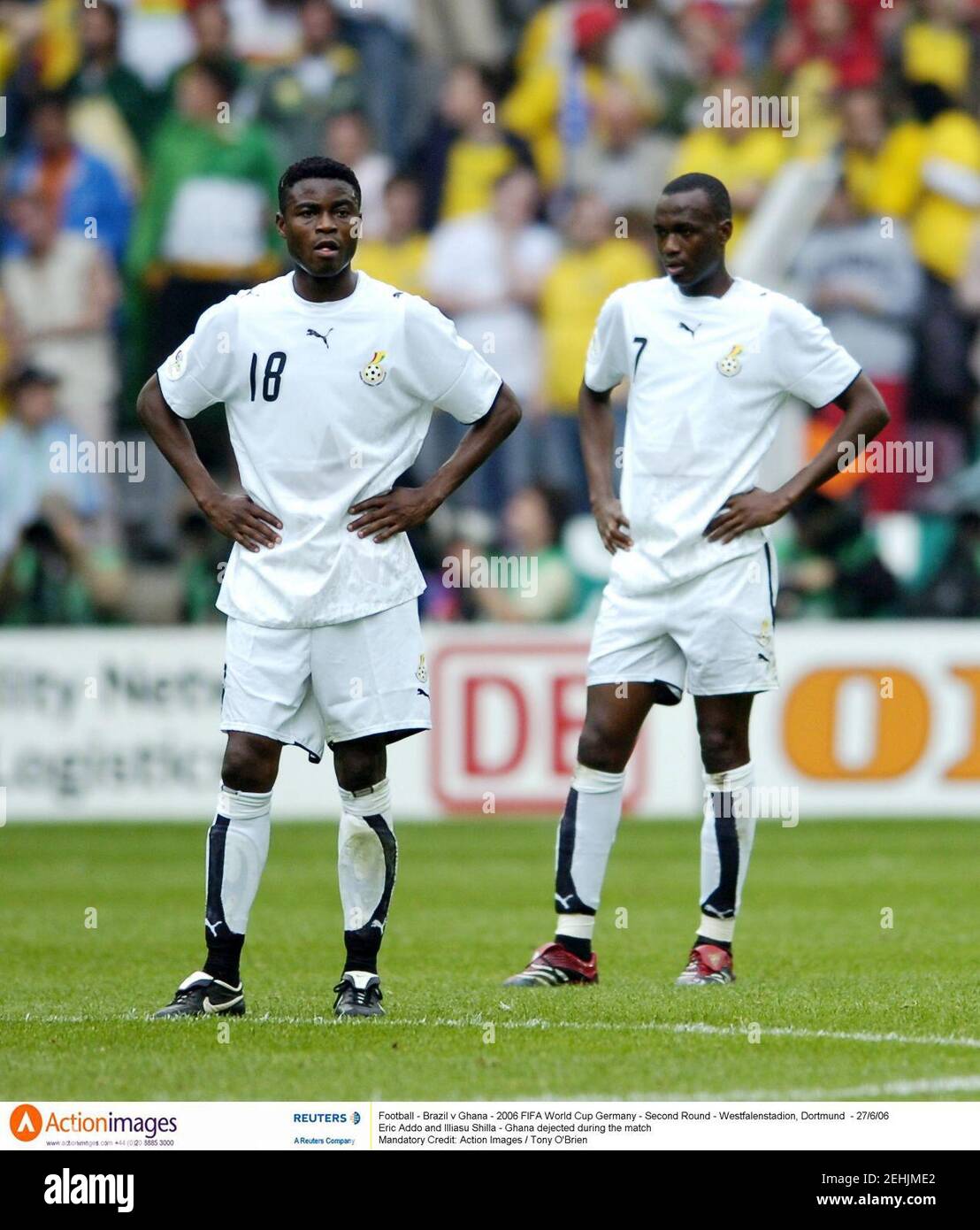 Football Brazil V Ghana 2006 Fifa World Cup Germany Second Round Westfalenstadion Dortmund 27 6 06