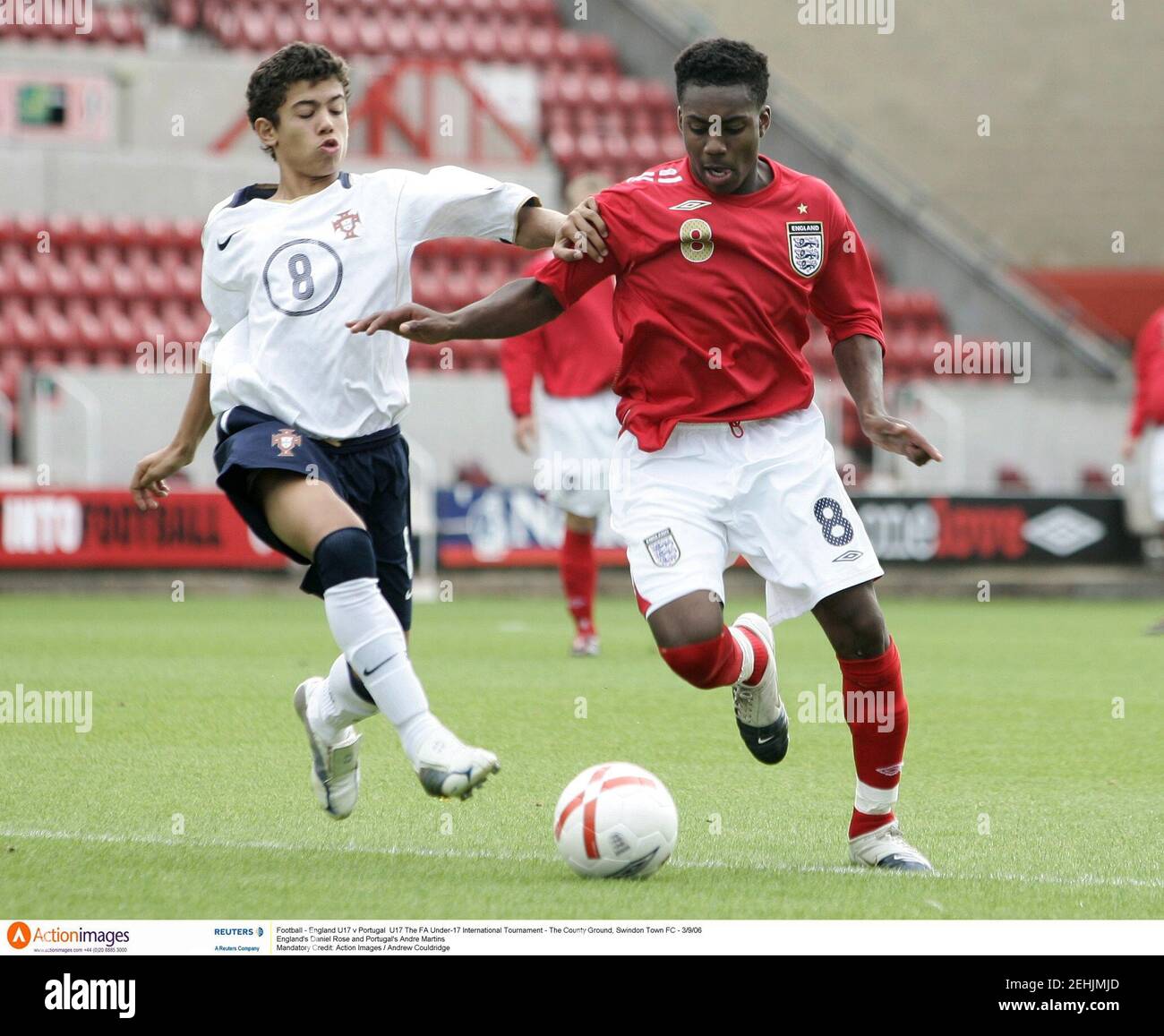 Football - England U17 v Portugal U17 The FA Under-17 International  Tournament - The County Ground, Swindon