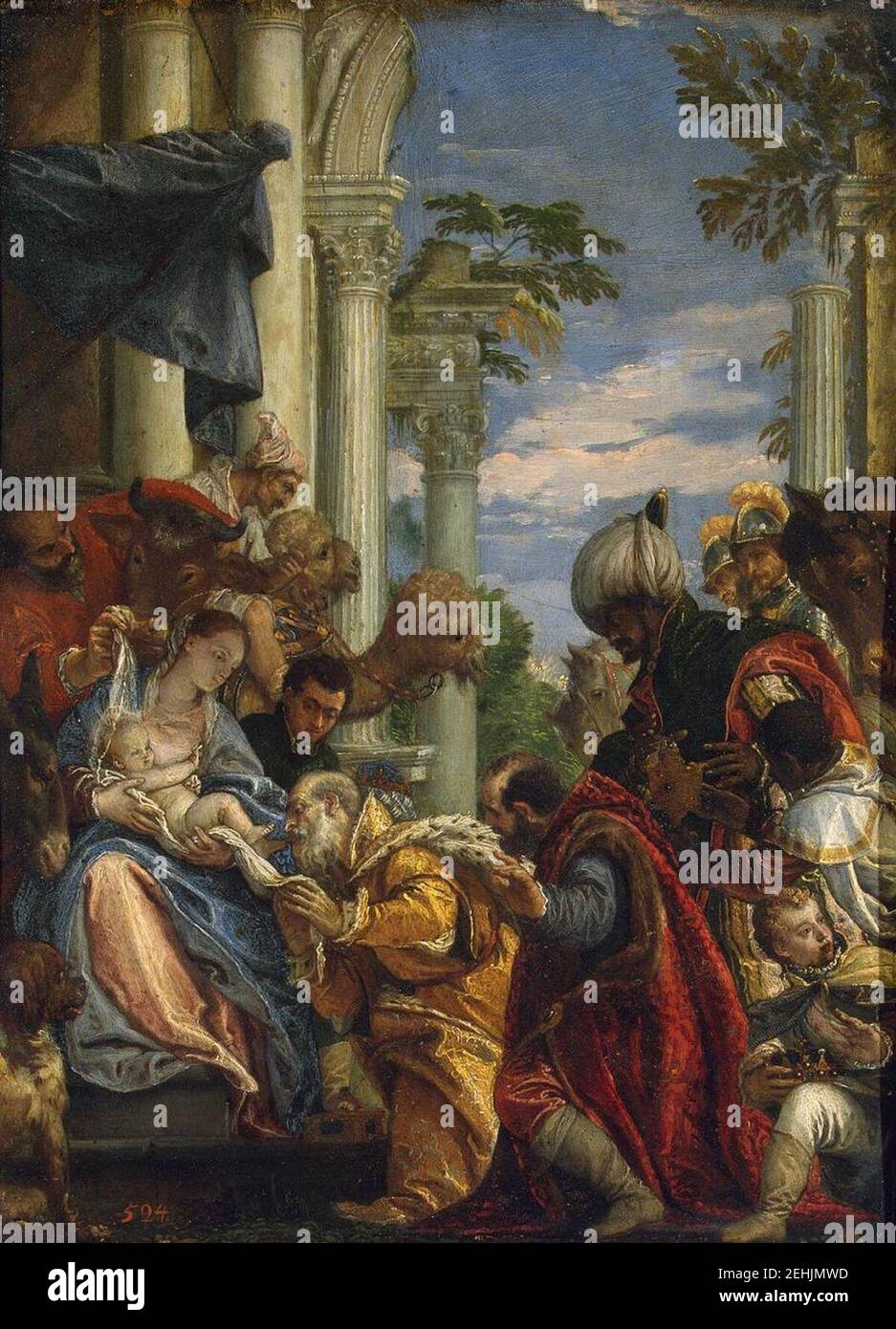 Paolo Veronese - Adoration of the Magi Stock Photo - Alamy