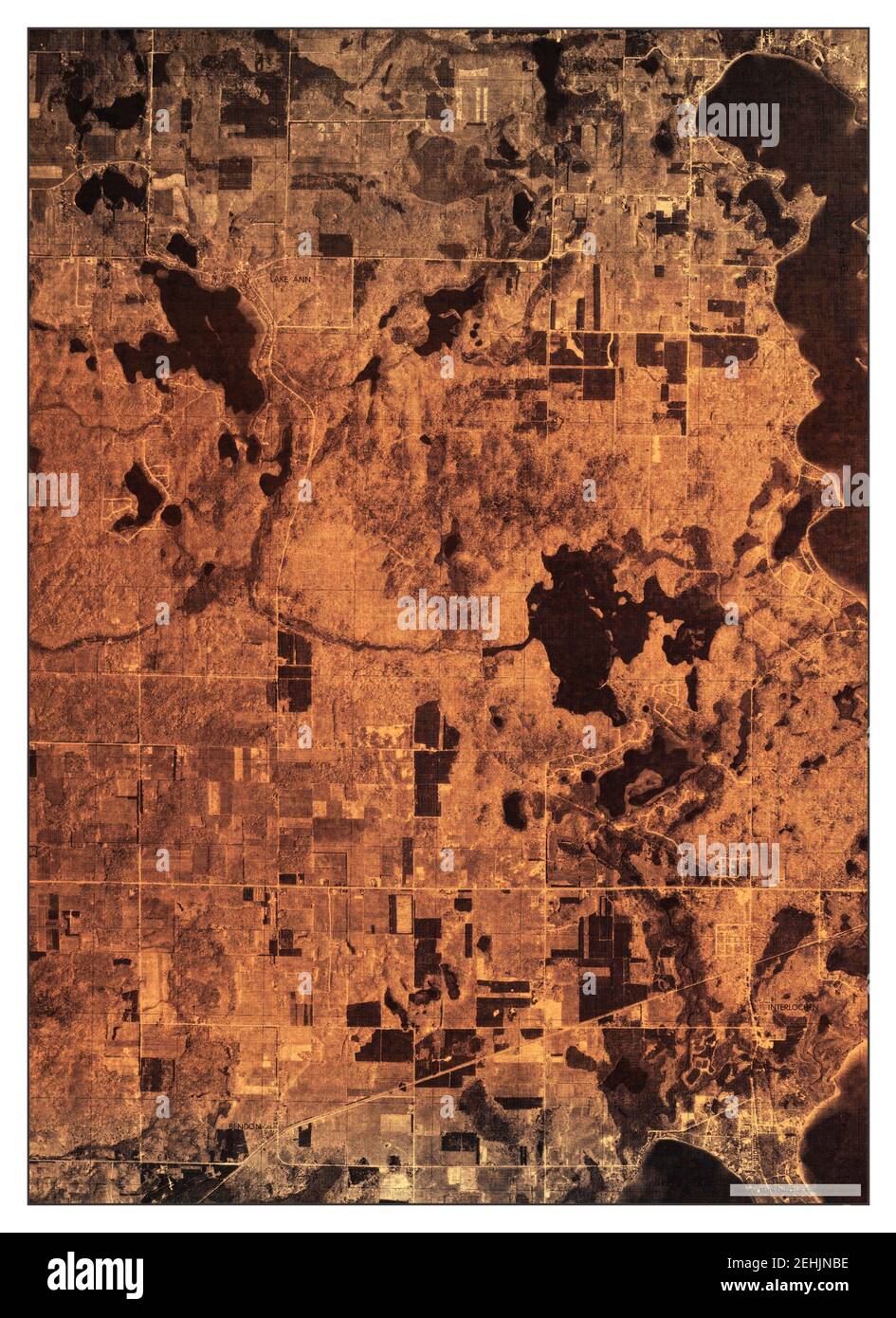 Thompsonville NE, Michigan, map 1976, 124000, United States of America