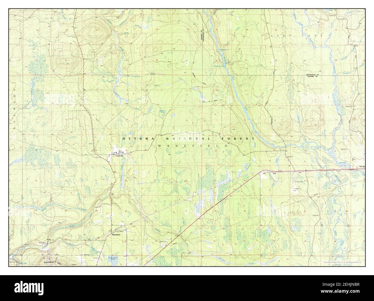 Thomaston, Michigan, map 1981, 125000, United States of America by