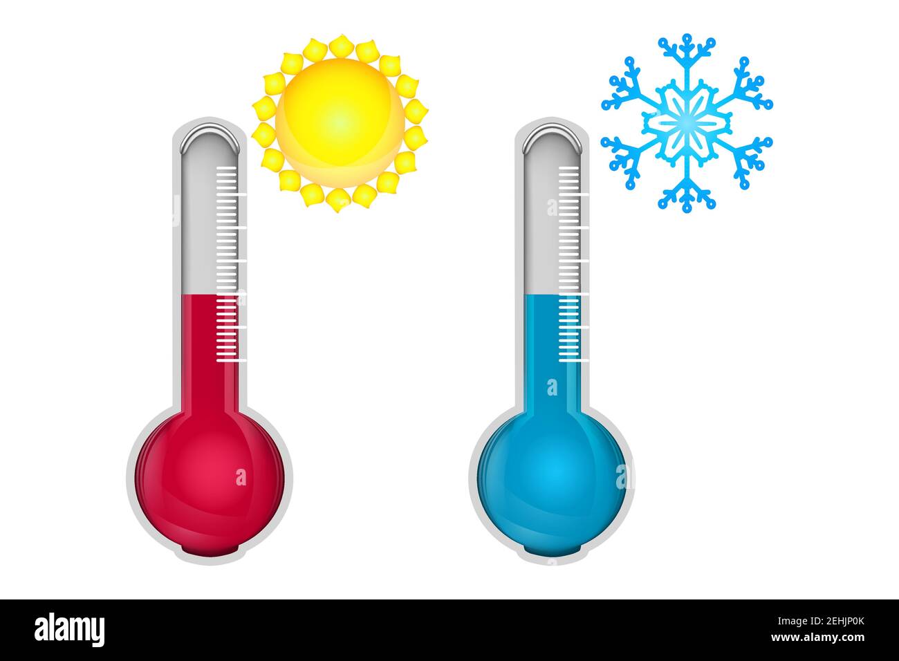 Thermometer Hot And Cold High Resolution Stock Photography and Images
