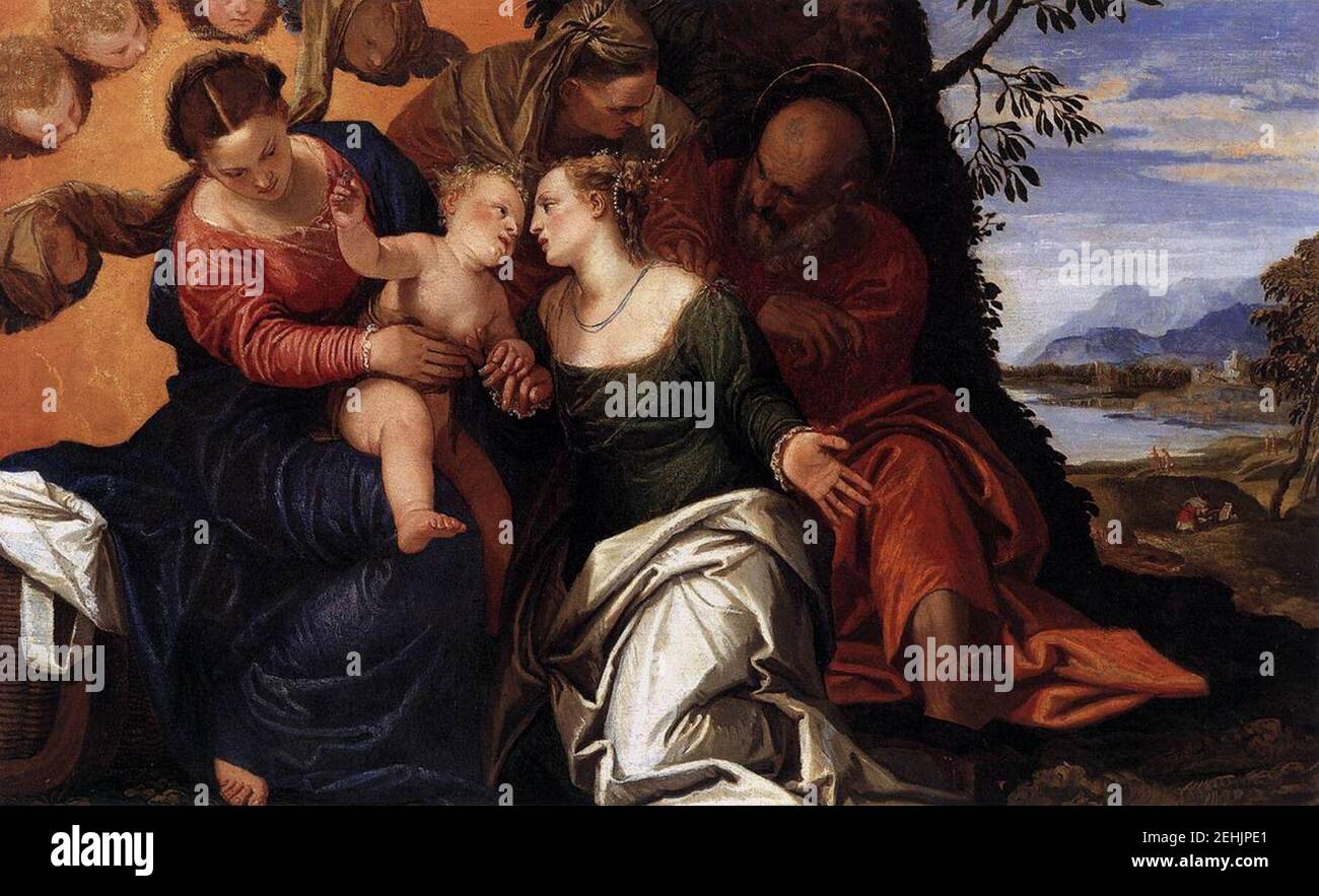 Paolo Veronese - Mystic Marriage of St Catherine Stock Photo