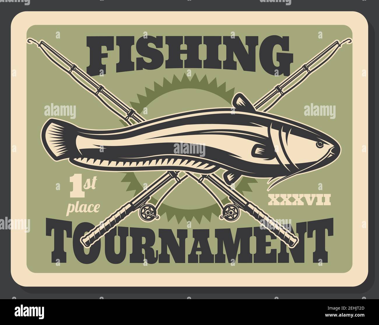 Retro Catfish - Vintage Freshwater Catfish Fishing T-Shirt