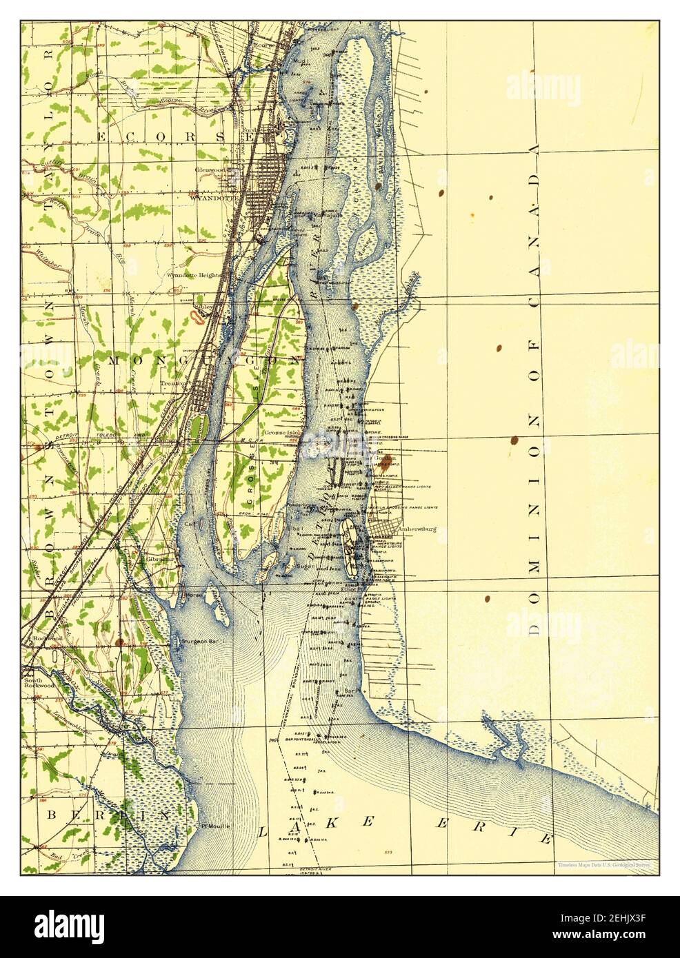 Wyandotte, Michigan, map 1929, 162500, United States of America by