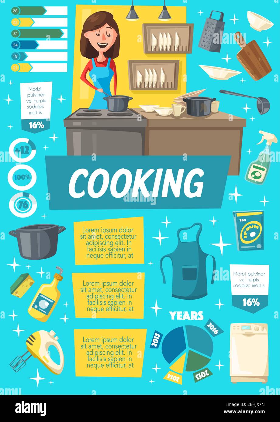 Cooking infographics hi-res stock photography and images - Alamy