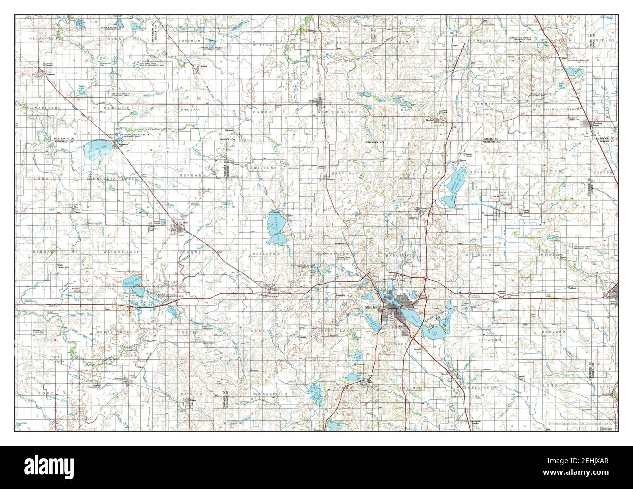 Albert Lea, Minnesota, map 1985, 1100000, United States of America by