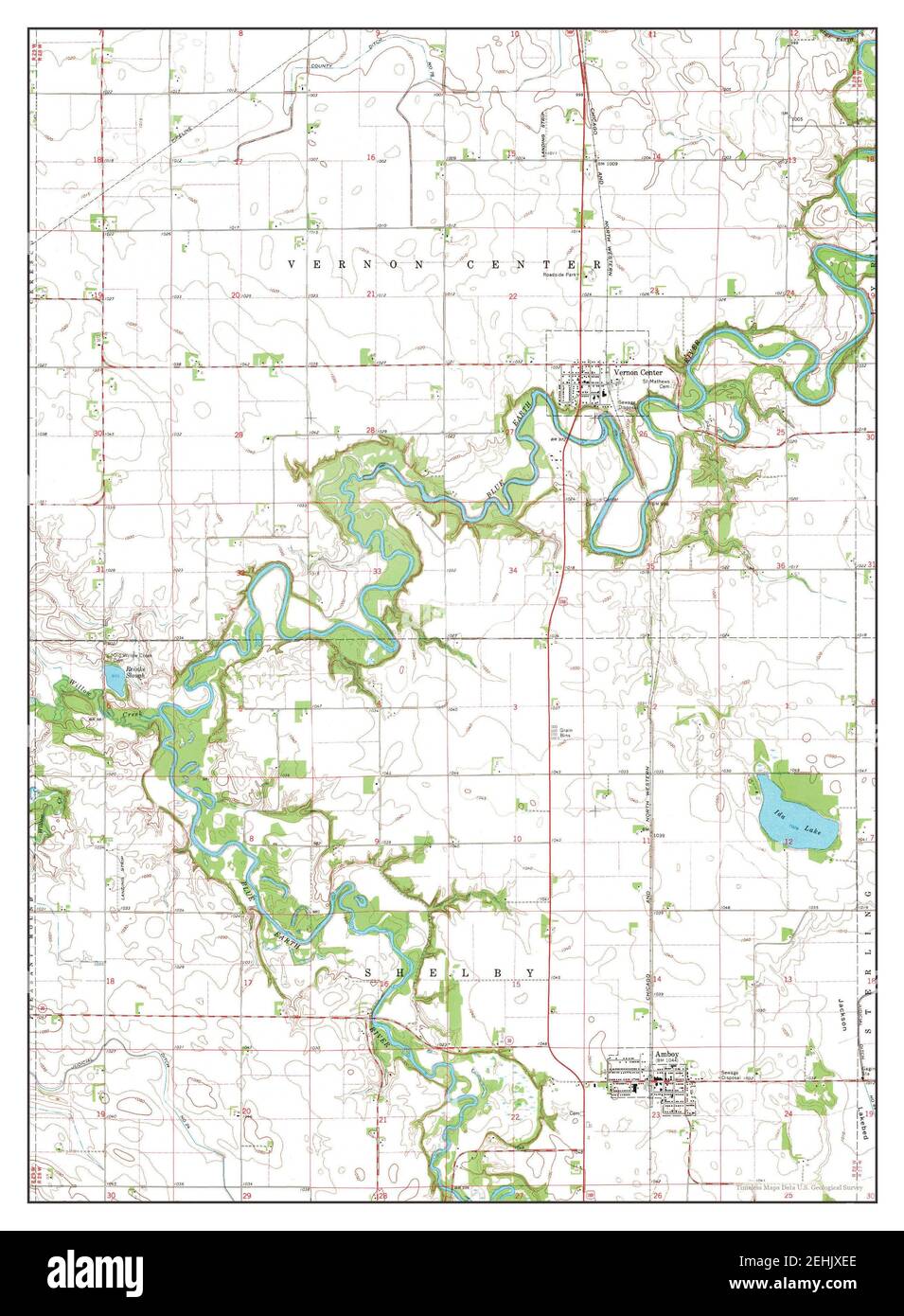 Map of amboy minnesota Cut Out Stock Images & Pictures Alamy