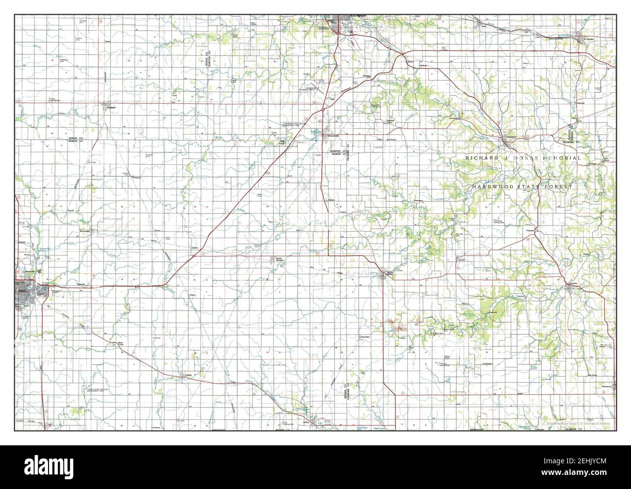 Austin, Minnesota, map 1985, 1100000, United States of America by Timeless Maps, data U.S