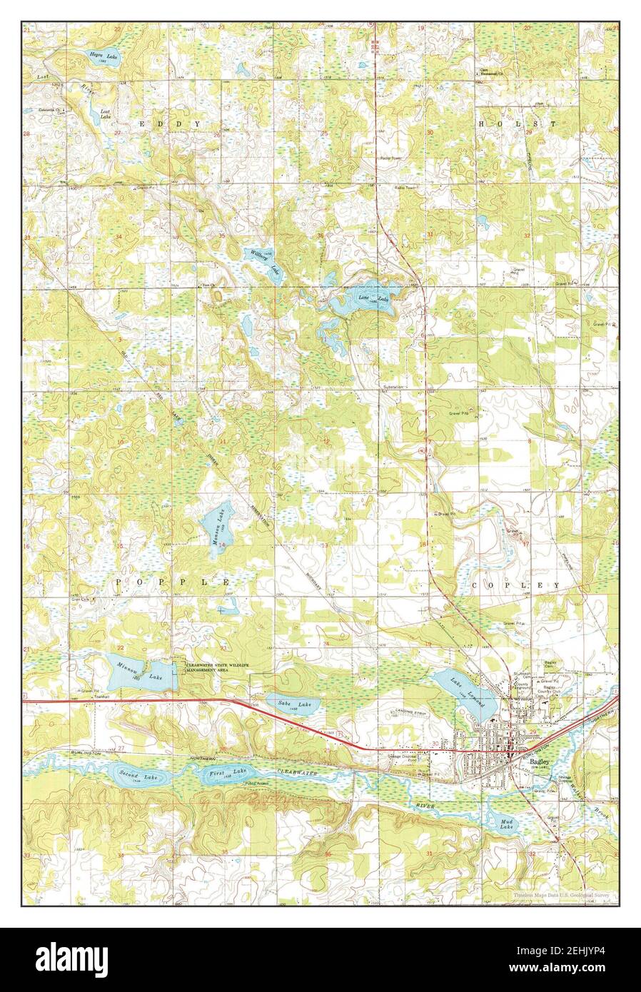 Map of bagley minnesota hires stock photography and images Alamy