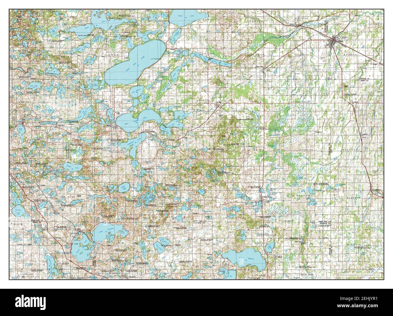 Battle Lake, Minnesota, map 1986, 1100000, United States of America by