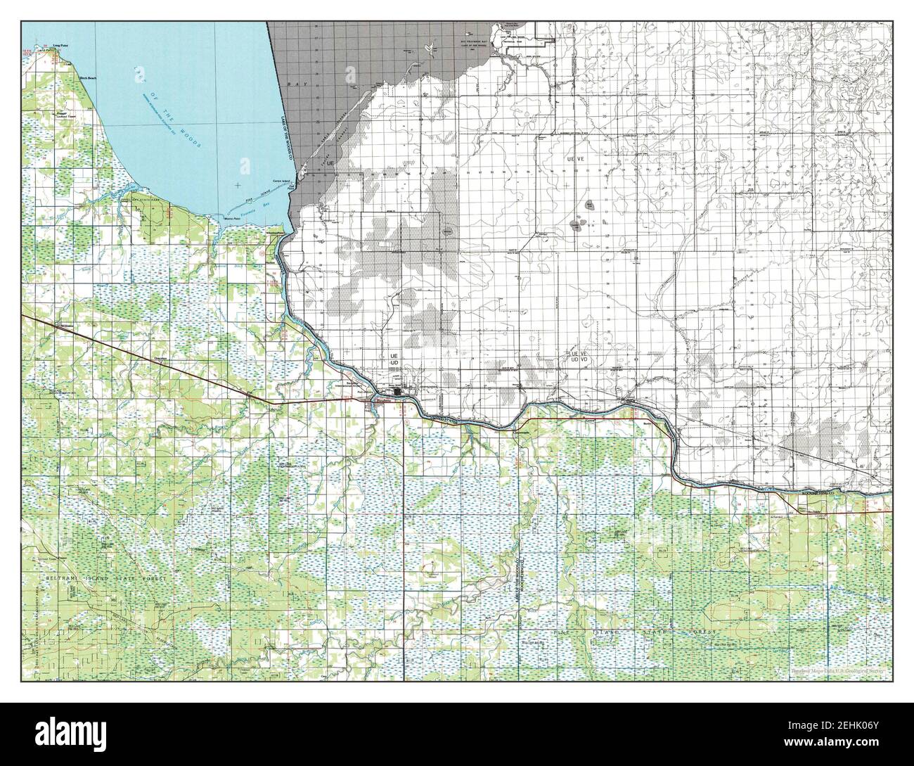 Baudette map hires stock photography and images Alamy