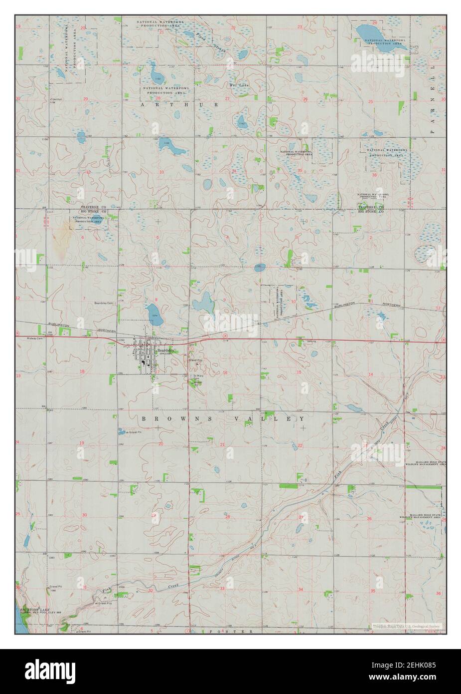 Beardsley, Minnesota, map 1974, 124000, United States of America by Timeless Maps, data U.S