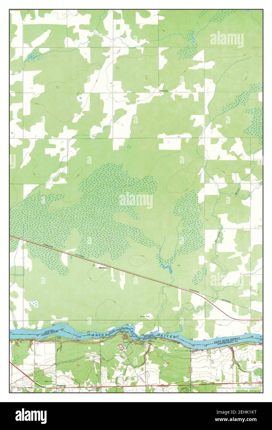 Birchdale, Minnesota, map 1968, 124000, United States of America by