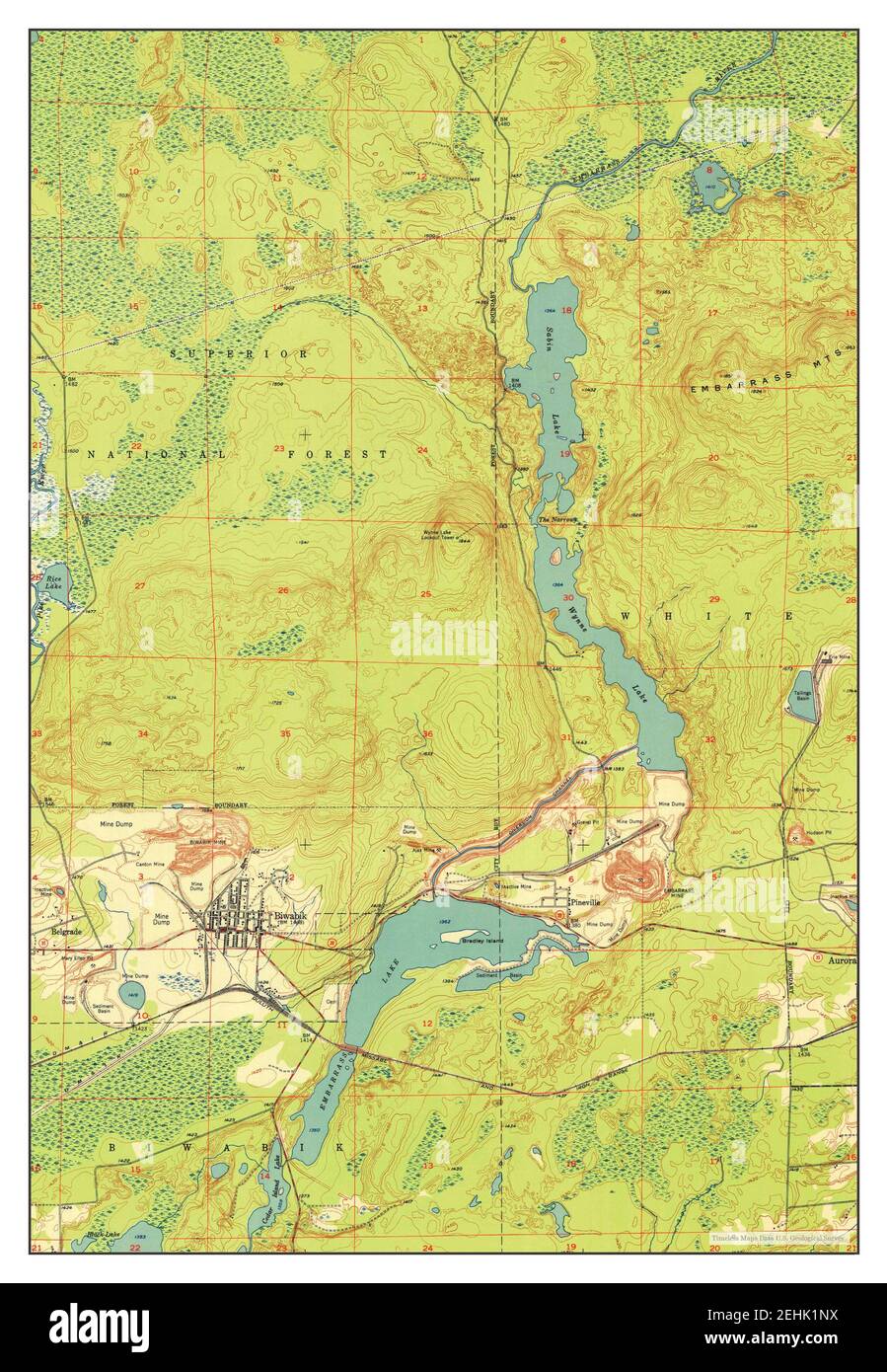 Biwabik map hires stock photography and images Alamy