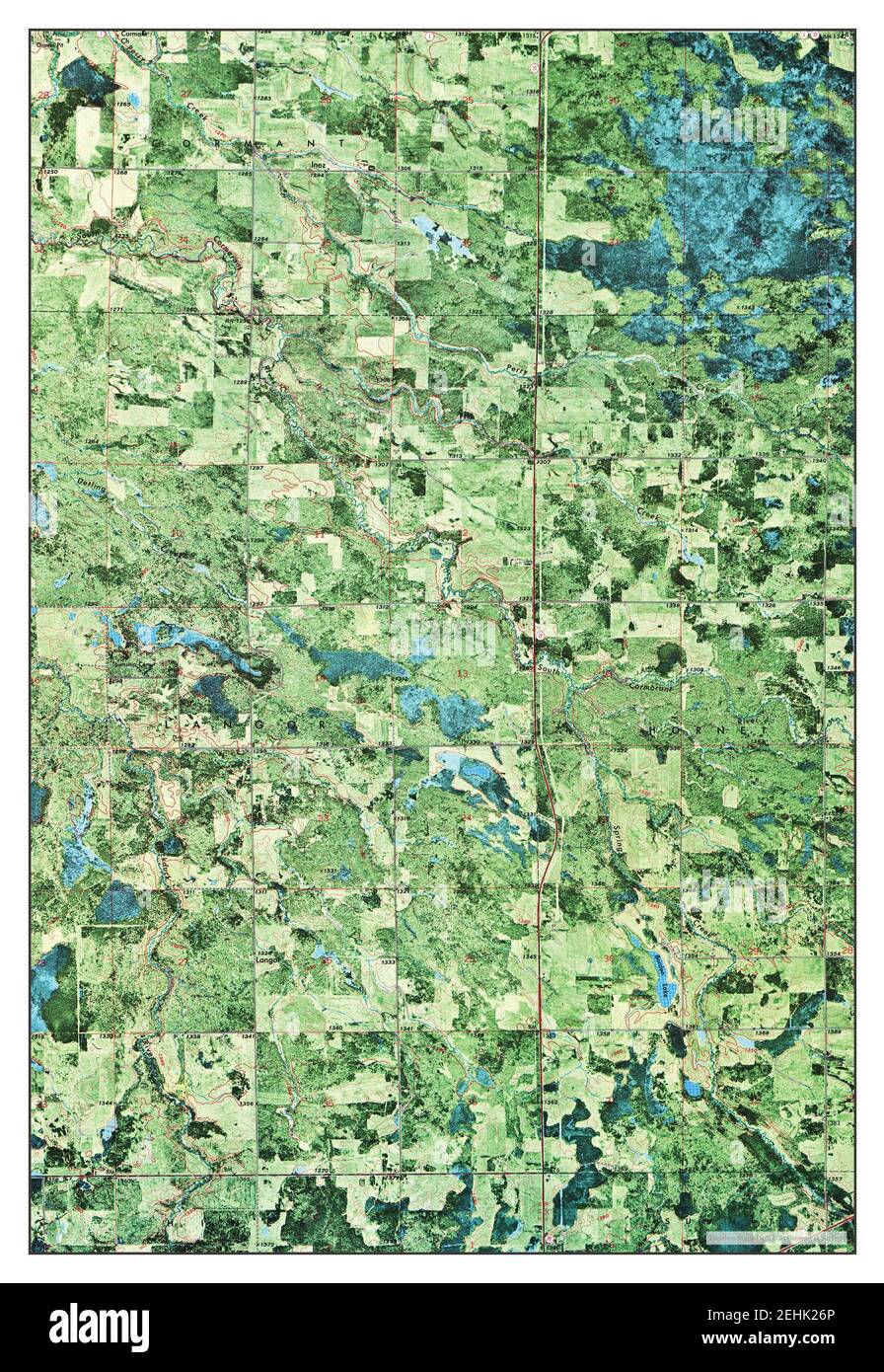 Borden Lake, Minnesota, map 1972, 124000, United States of America by
