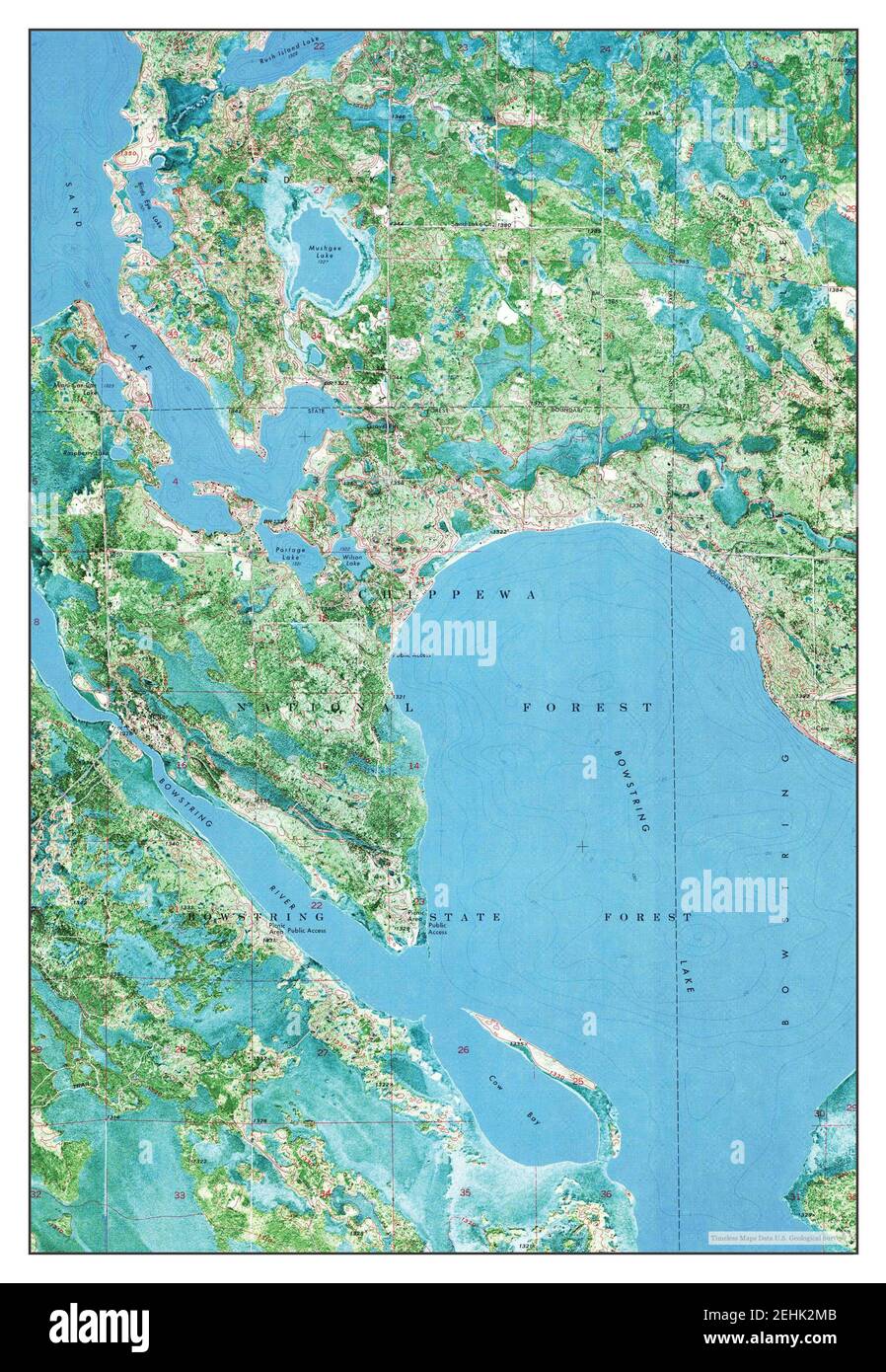 Bowstring Lake Mn Map Bowstring Lake Minnesota Cut Out Stock Images & Pictures - Alamy