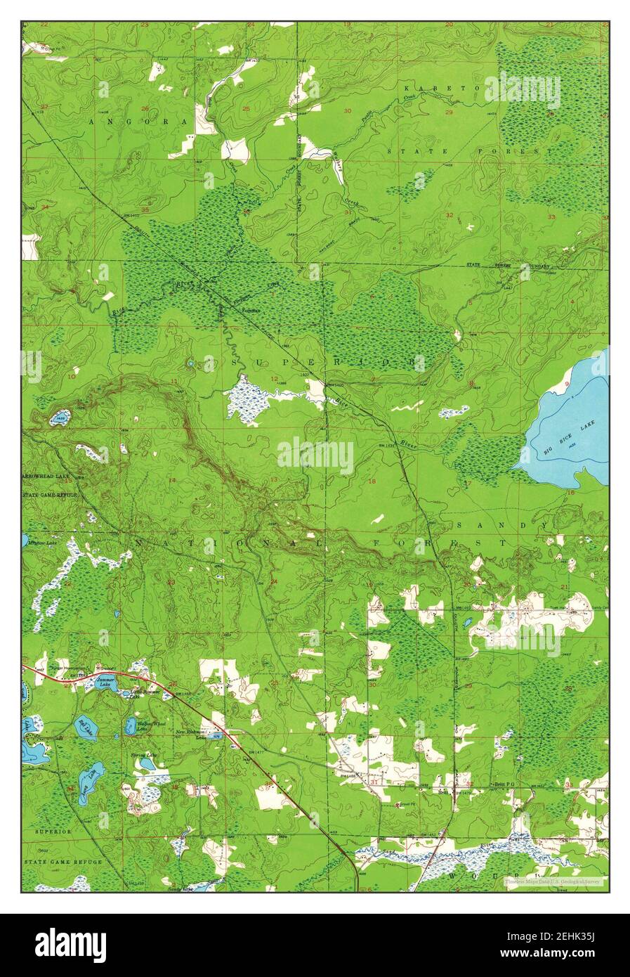 Britt, Minnesota, map 1951, 124000, United States of America by