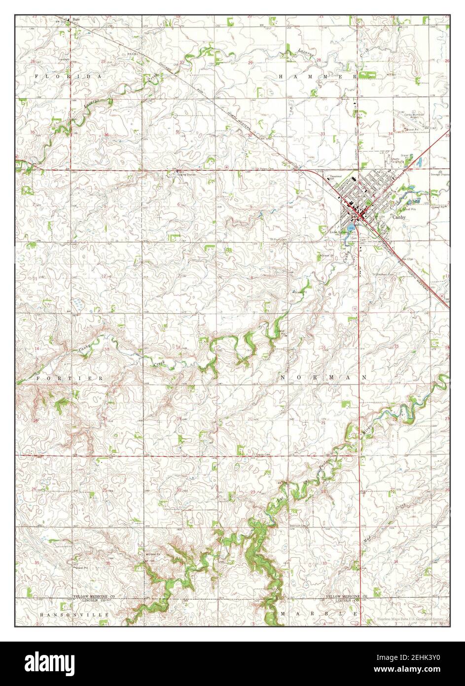 Map of canby minnesota Cut Out Stock Images & Pictures Alamy